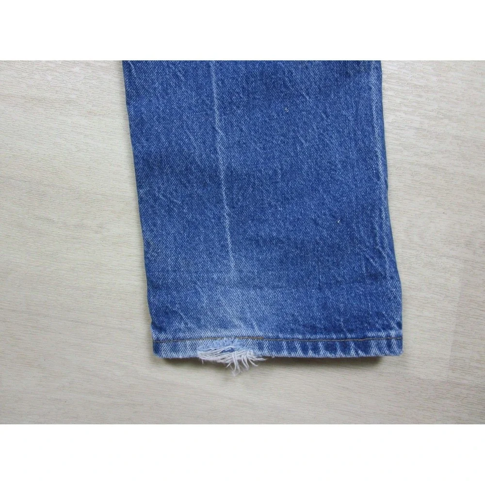 Vintage 80s Levis 505 Jeans Mens (32x30) Orange Tab Bootcut Distressed - Picture 10 of 16